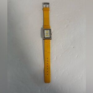 Game Time Pittsburgh Steelers Watch - Mother of Pearl, Leather Band, Rhinestones